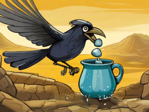 The thirsty crow aesop's fable